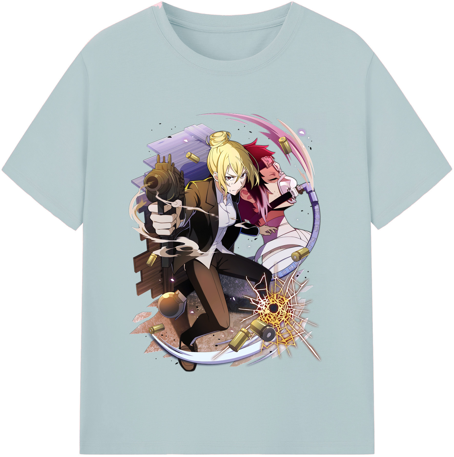 （画像用） 文豪ストレイドッグス Bungo Stray Dogs 綿100％半袖Tシャツ（フロントプリント）